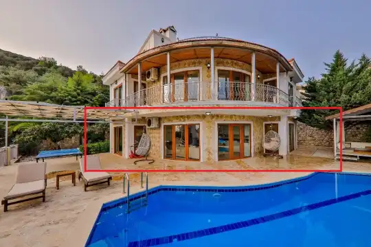 Cozy House Kaş, Kalkan merkezde 6 kişilik ortak havuzlu daire