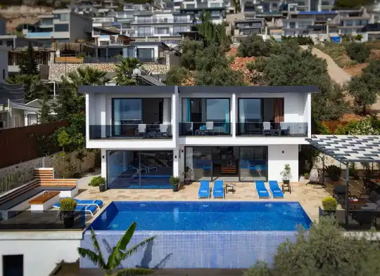 Villa Upper House Kalkan da Deniz Manzaralı Lüks Kiralik Villa